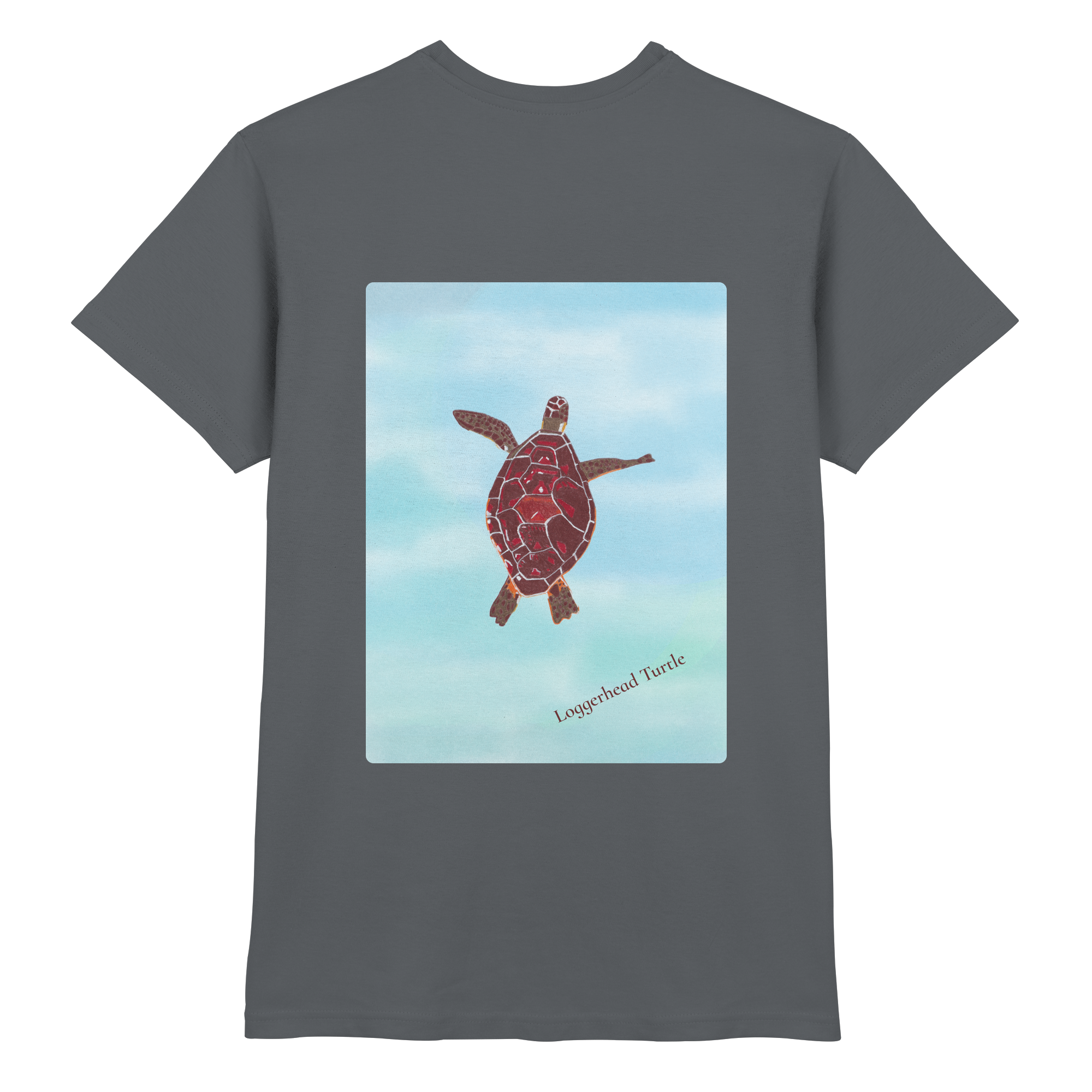 unisex-shirt-grau-schildkröte-caretta
