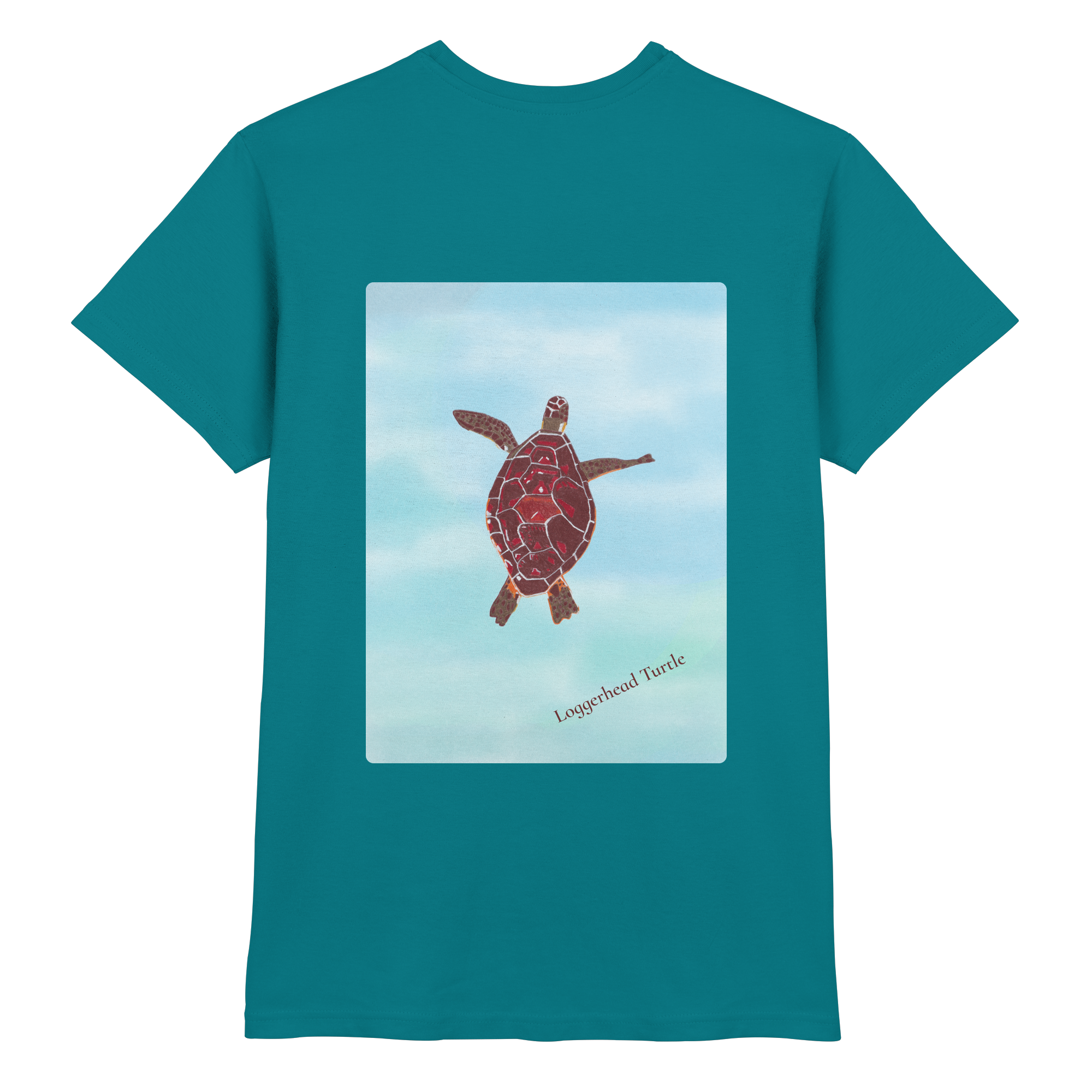 unisex-shirt-diva-blau-schildkröte-caretta