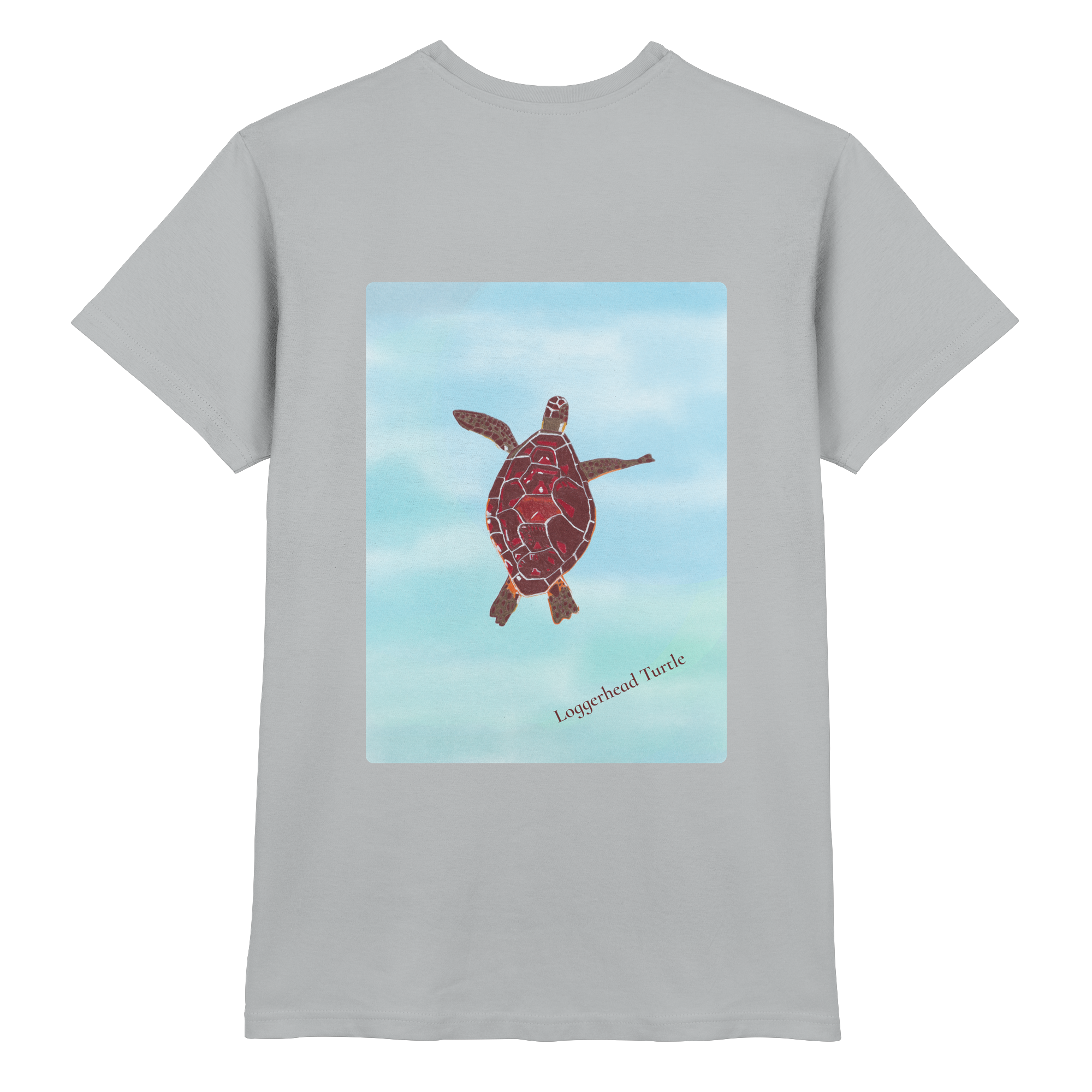 unisex-shirt-pacific-grau-schildkröte-caretta