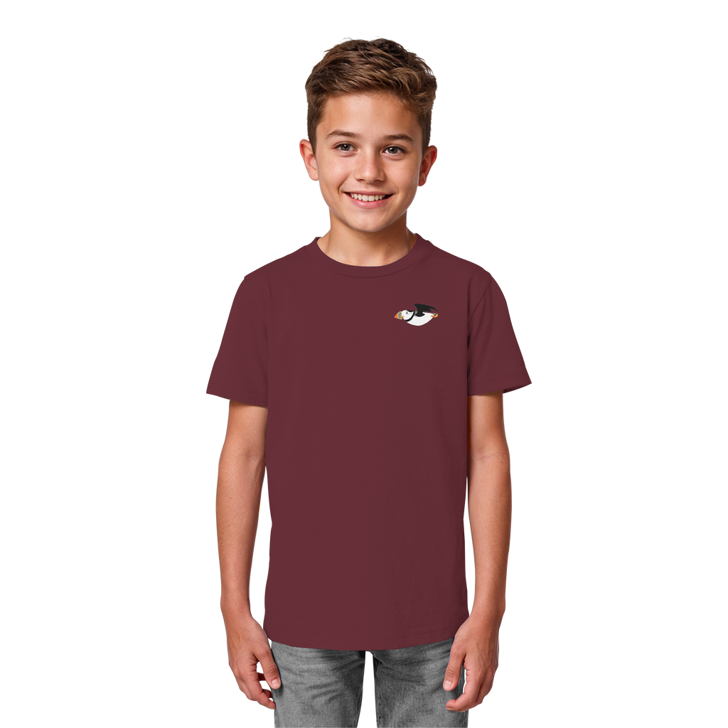Papageientaucher Kids T-Shirt burgundy