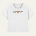 Ladies Tee — Organic Cotton Rolled Sleeves